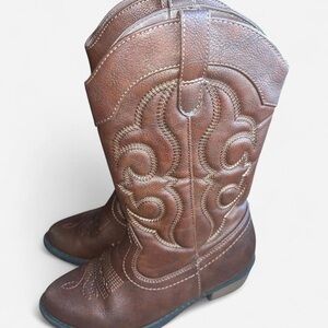 Target Cat & Jack Kids Brown Embroidered Western Boots